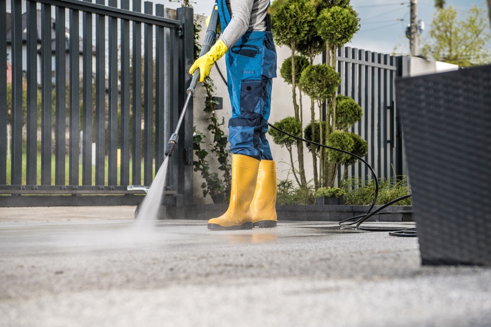 Pressure washing